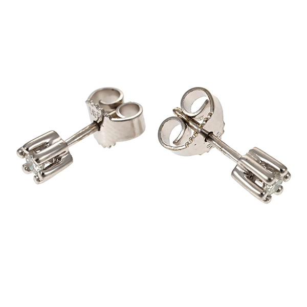 Ohrstecker, 14K, Weißgold, Brillanten