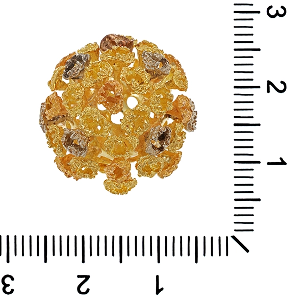 Ring, 18K, Gelb-/Weißgold