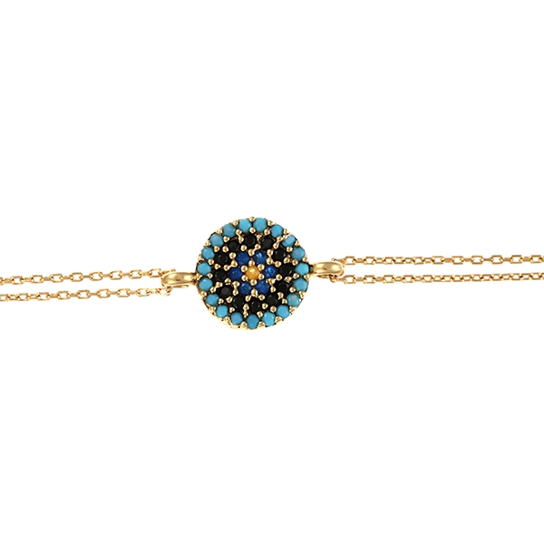 Armband,, 14K, Gelbgold, Schmuckstein