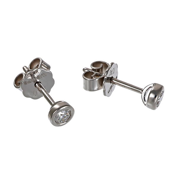 Ohrstecker, 18K, Weißgold, Brillanten