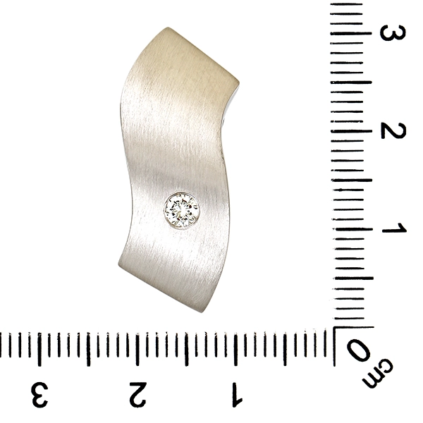 Anhänger, 18K, Weißgold, Brillant