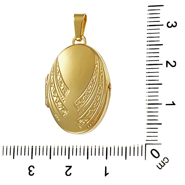 Anhänger, 8K, Gelbgold, Medaillon