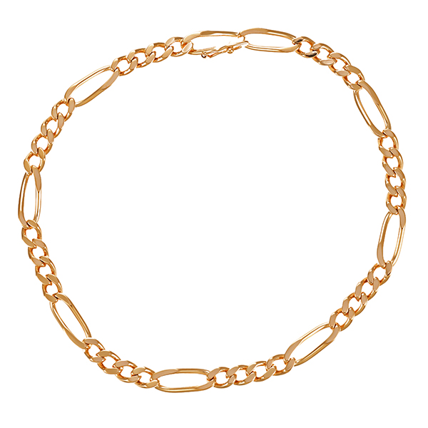 Armband, 14K, Gelbgold, Figaro-