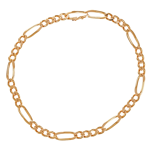 Armband, 14K, Gelbgold, Figaro-