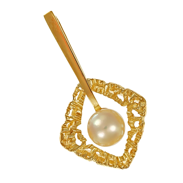 Anhänger, 14K, Gelbgold, Zuchtperle