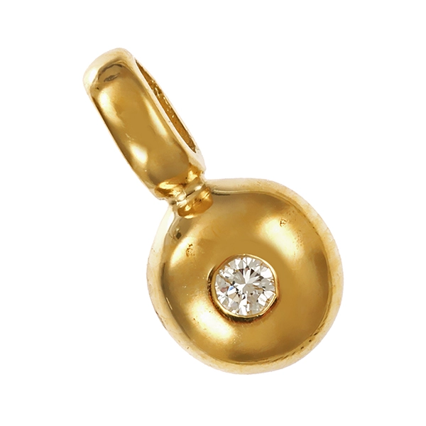 Anhänger, 14K, Gelbgold, Brillant