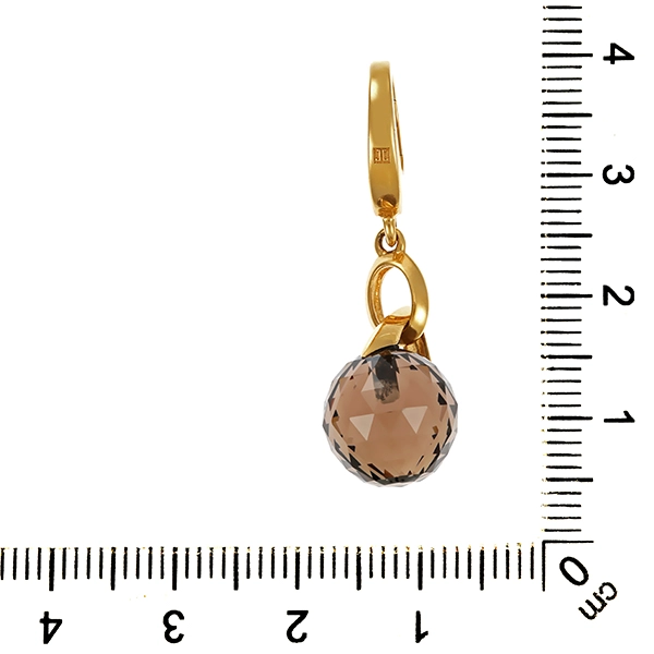 Anhänger, 18K, Gelbgold, Rauchquarz, Jette Joop