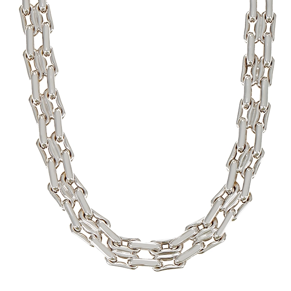 Collier, 18K, Gelb-/Weißgold