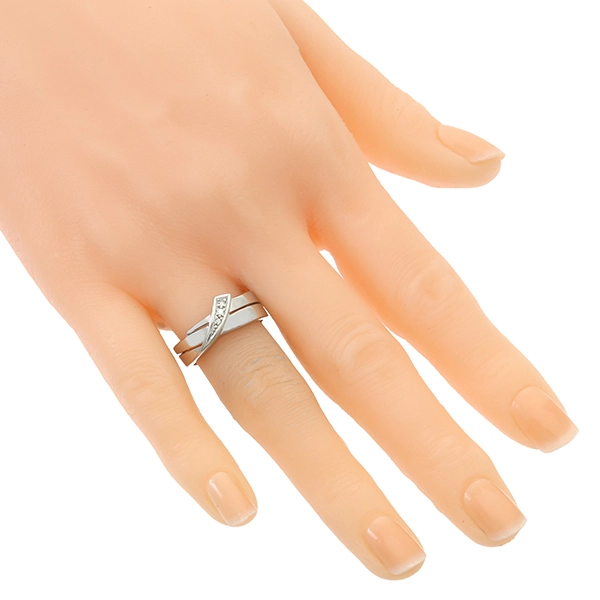 Diamantring, 14K, Weißgold, Brillanten