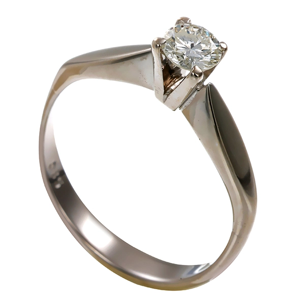 Diamantring, 14K, Weißgold, Brillant 0,25 ct