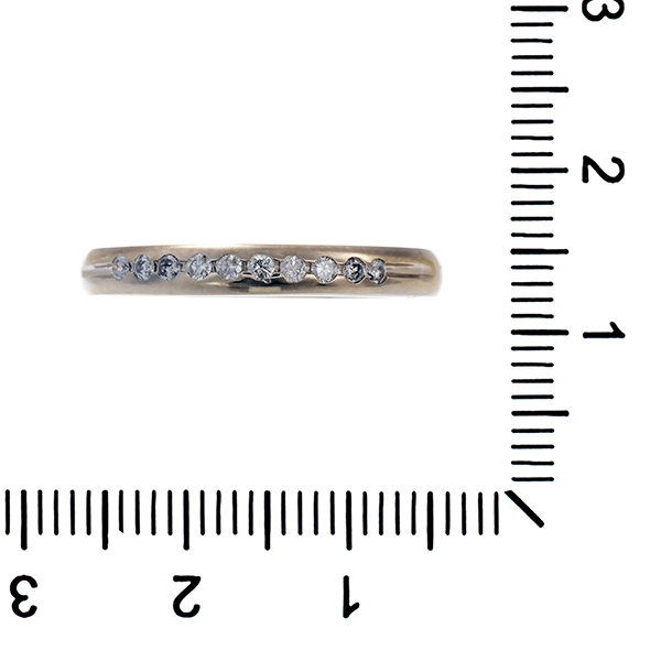 Diamantring, 14K, Weißgold, Brillanten 0,20 ct