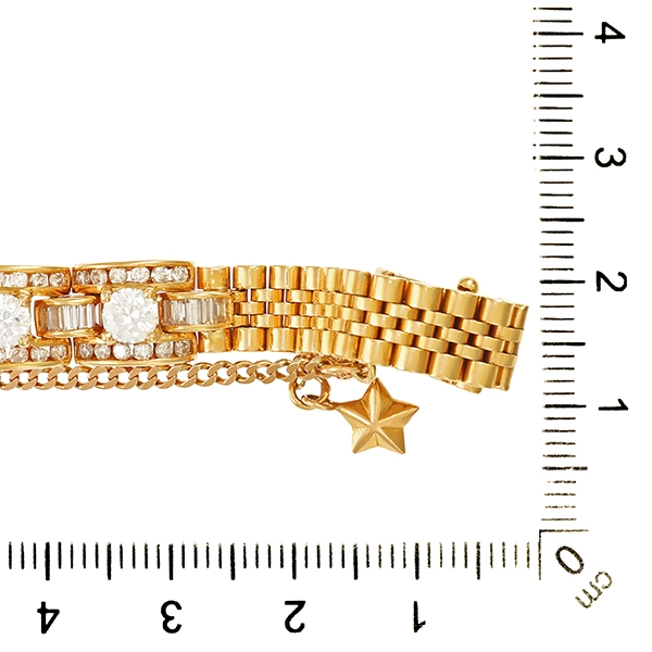 Armband, 18K, Brillanten, Diamanten