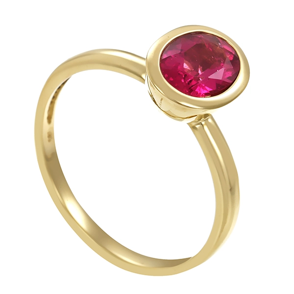 Ring, 14K, Gelbgold, Turmalin