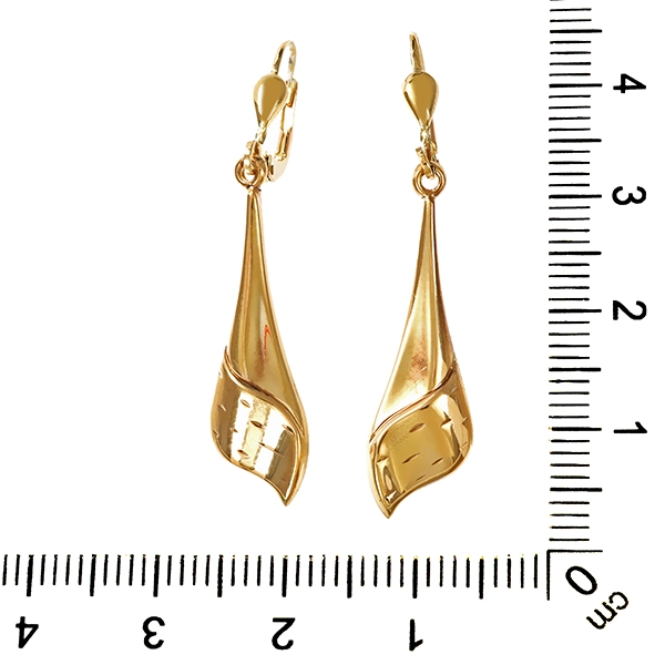 Ohrhänger, 8K, Gelbgold