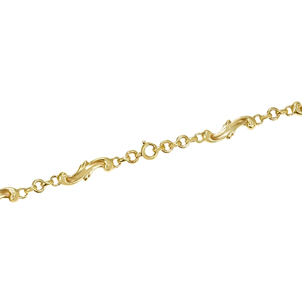 Collier, 8K, Gelbgold, Citrin