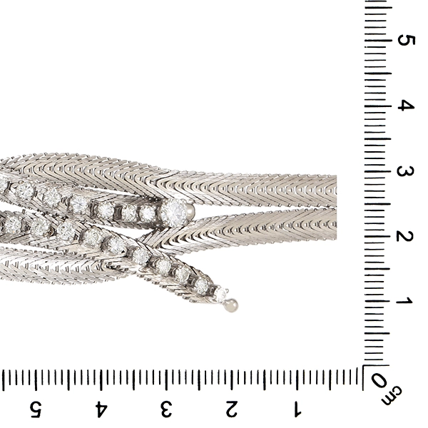 Armband, 18K, Weißgold, Brillanten