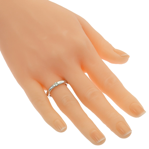 Diamantring, 18K, Weißgold, Brillant 0,20 ct
