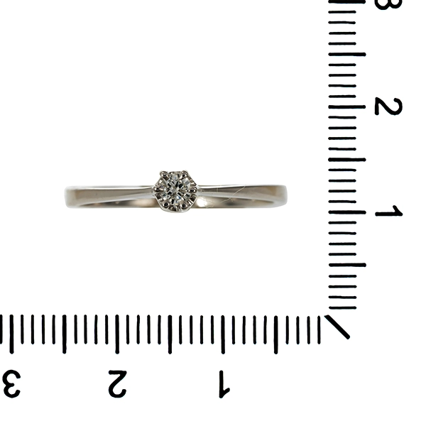 Diamantring, 14K, Weißgold, Brillant