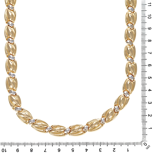 Collier, 14K, Gelb-/Weißgold