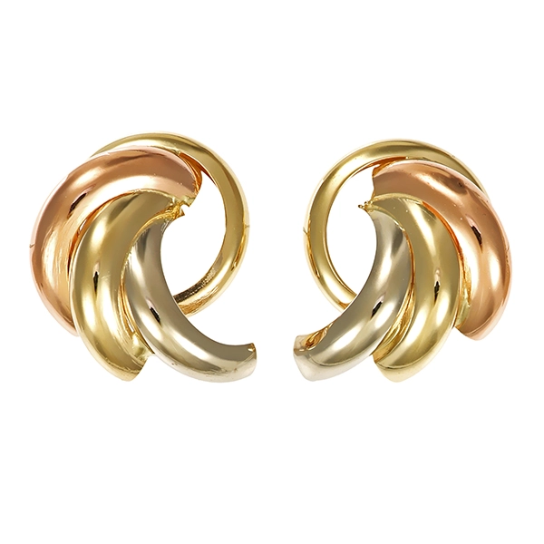 Ohrstecker, 14K, Rot-/Gelb-/Weißgold