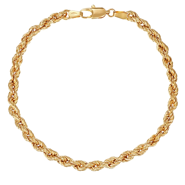 Armband, 14K, Gelbgold, Kordel-
