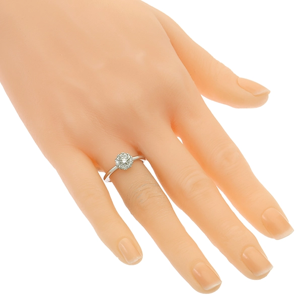 Diamantring, 18K, Weißgold, Brillanten 0,44 ct