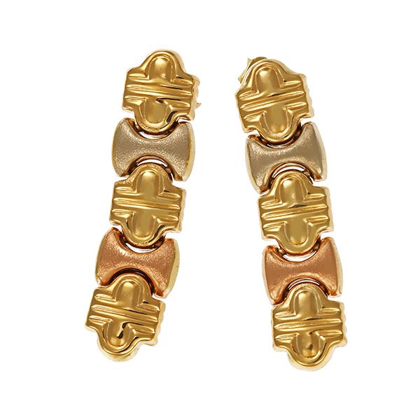 Ohrringe, 14K, Gelb-/Rot-/Weißgold
