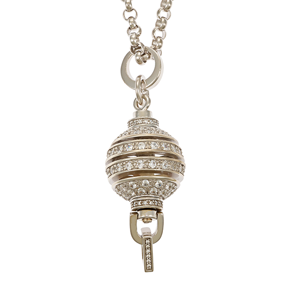 Collier, 925, Silber, Zirkonia