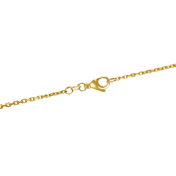 Collier, 14K, Gelbgold, Rubin, Saphir, Brillanten