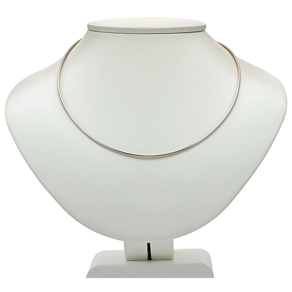 Collier, 14K, Weißgold, Reif