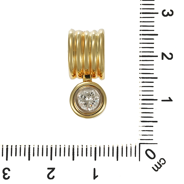 Anhänger, 14K, Gelb-/Weißgold, Brillant 0,50 ct