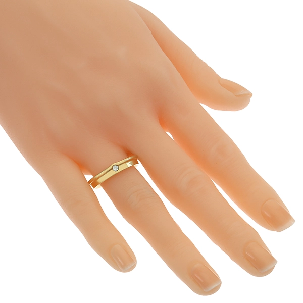 Diamantring, 18K, Gelbgold, Brillant