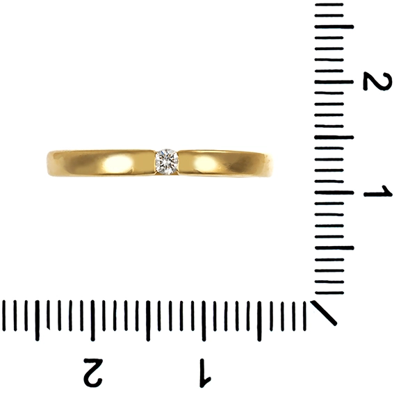 Brillantring, 14K, Gelbgold