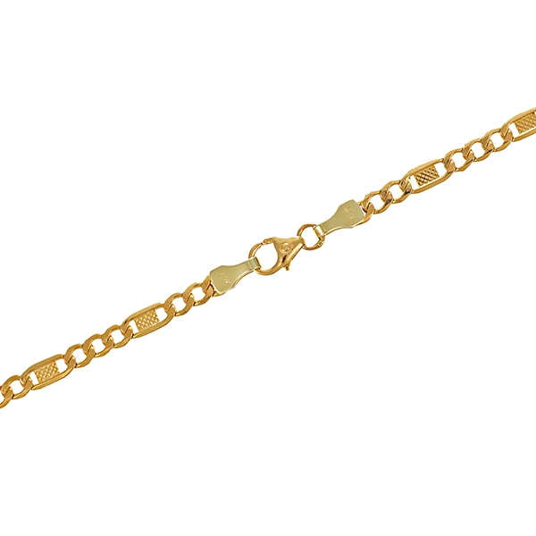Goldkette, 14K, Gelbgold, Figaro-