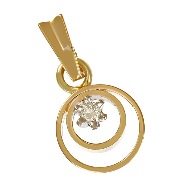Anhänger, 14K, Gelbgold, Brillant