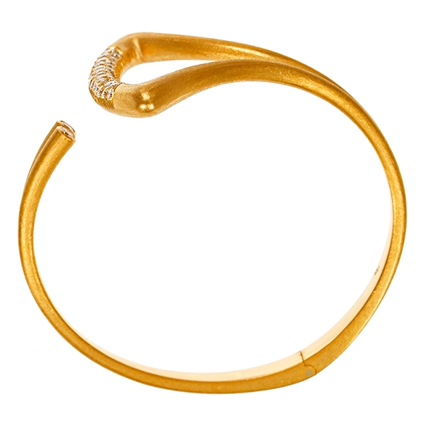 Armreif, 18K, Gelbgold, Brillanten,