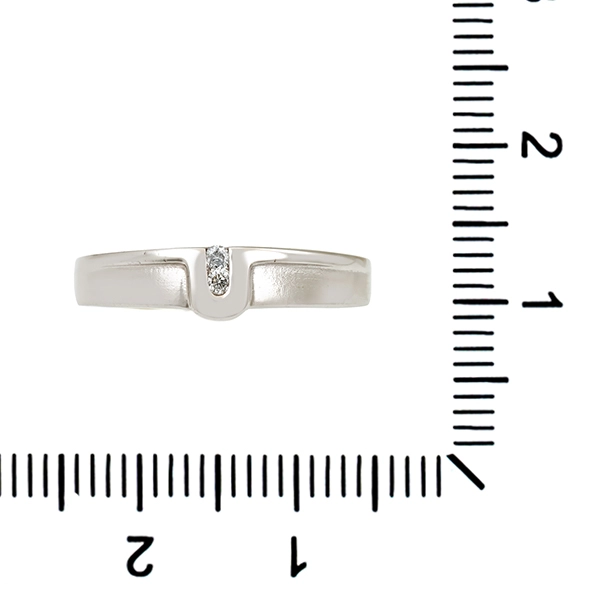 Diamantring, 14K, Weißgold, Brillanten