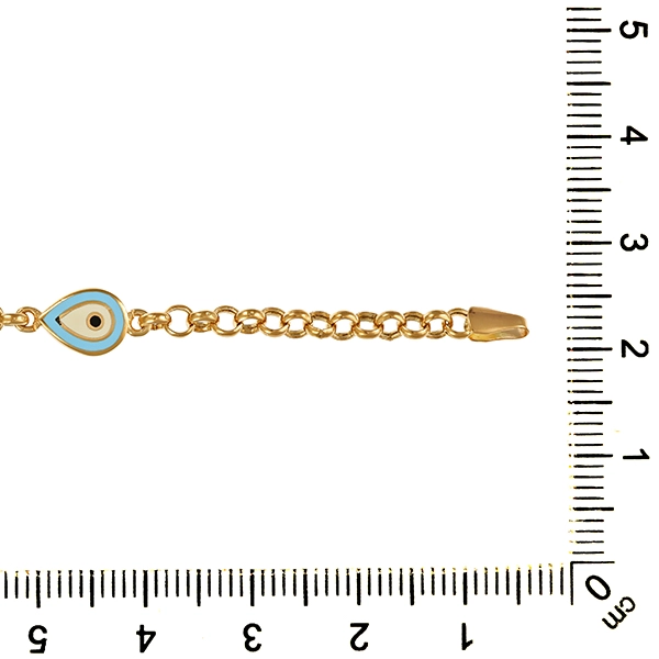 Armband, 14K, Gelbgold, Schmuckstein