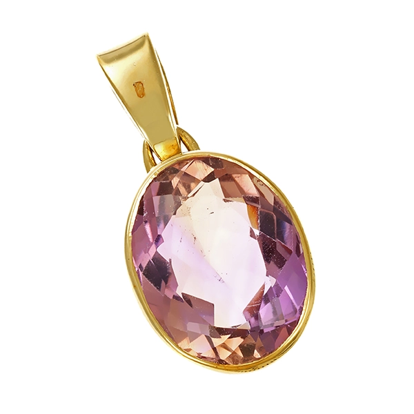 Anhänger, 14K, Gelbgold, Amethyst