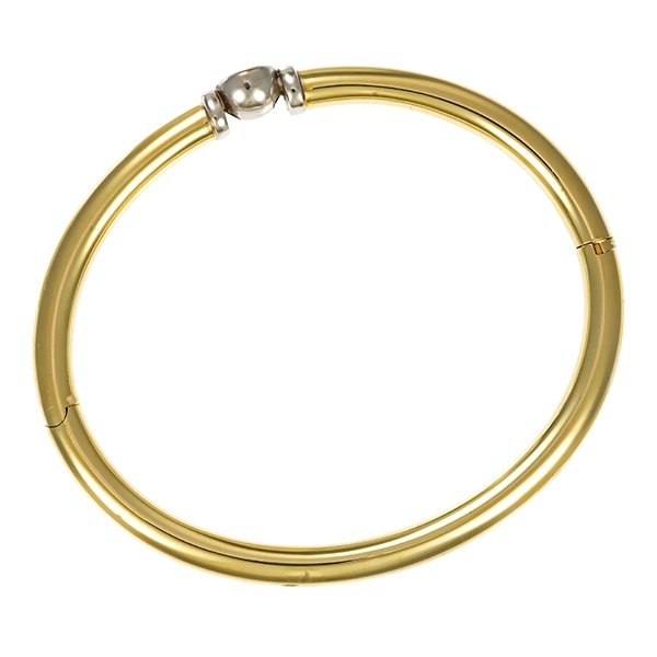 Armreif, 14K, Gelb-/Weißgold, Brillant 0,42 ct