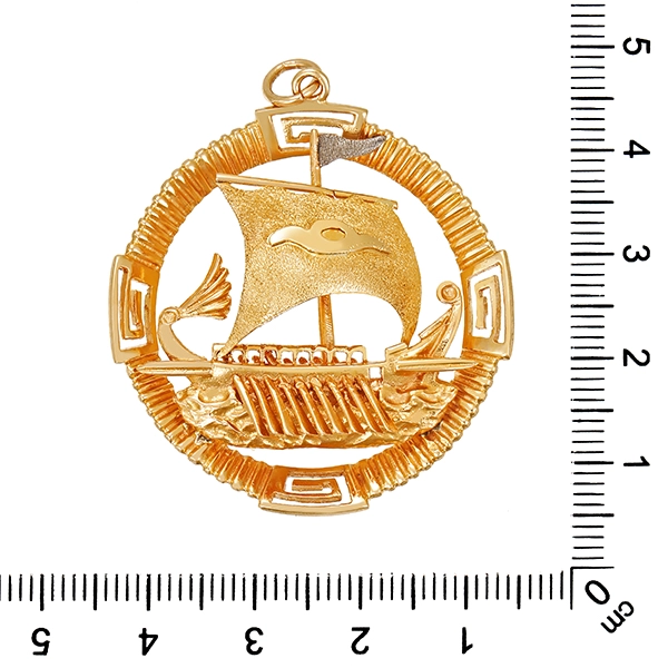 Anhänger, 18K, Gelbgold