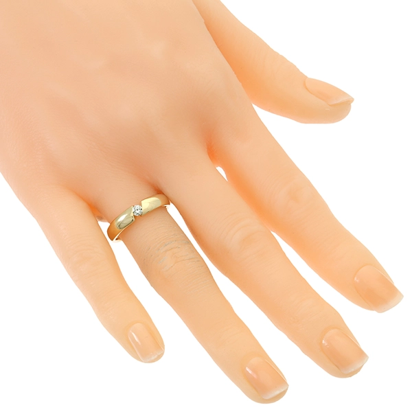 Diamantring, 14K, Gelbgold, Brillant