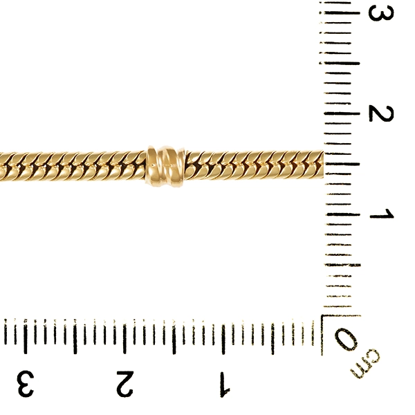 Armband, 14K, Gelbgold, Schlange-, Pandora