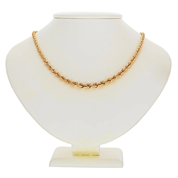 Goldkette, 8K, Gelbgold, Kordel-