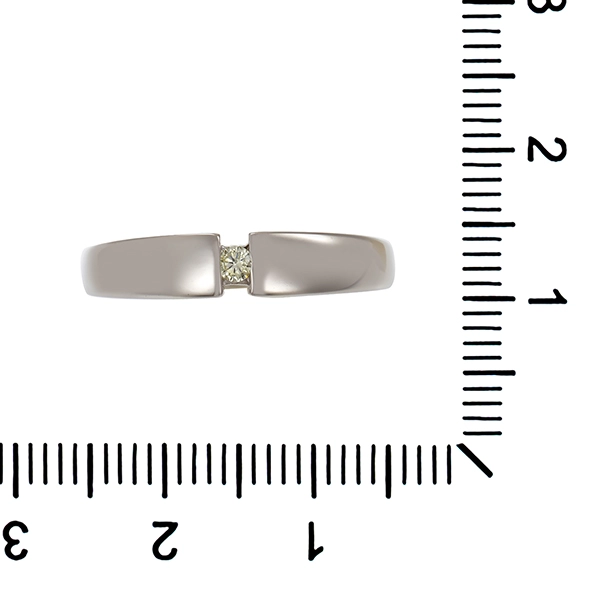 Diamantring, 8K, Weißgold, Brillant