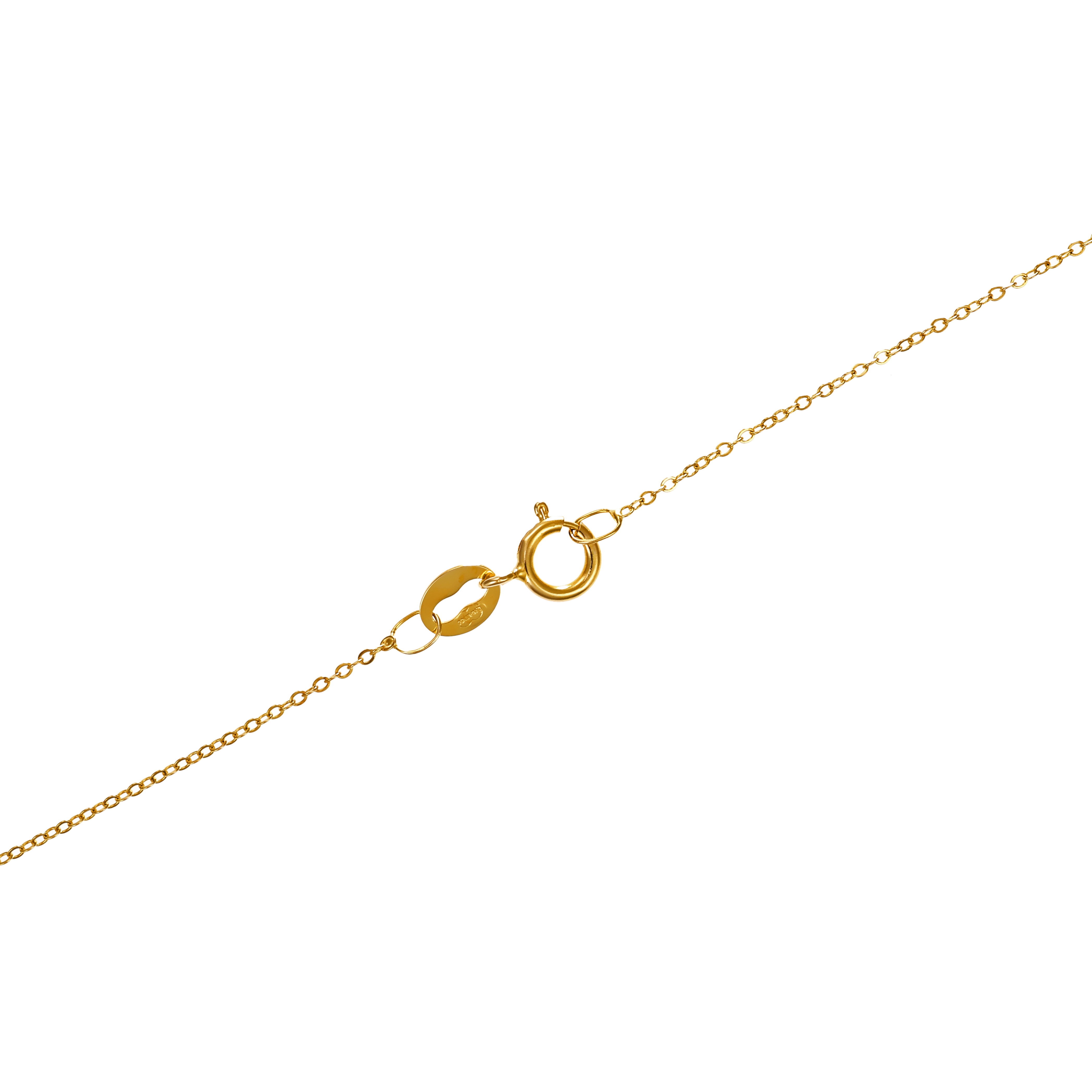 Collier, 14K, Gelbgold, Diamanten
