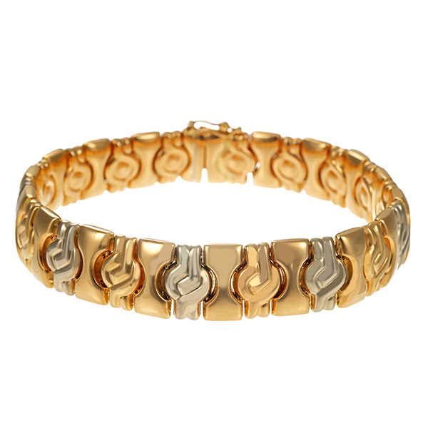 Armband, 14K, Gelb-/Weißgold