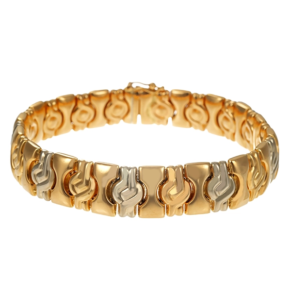 Armband, 14K, Gelb-/Weißgold