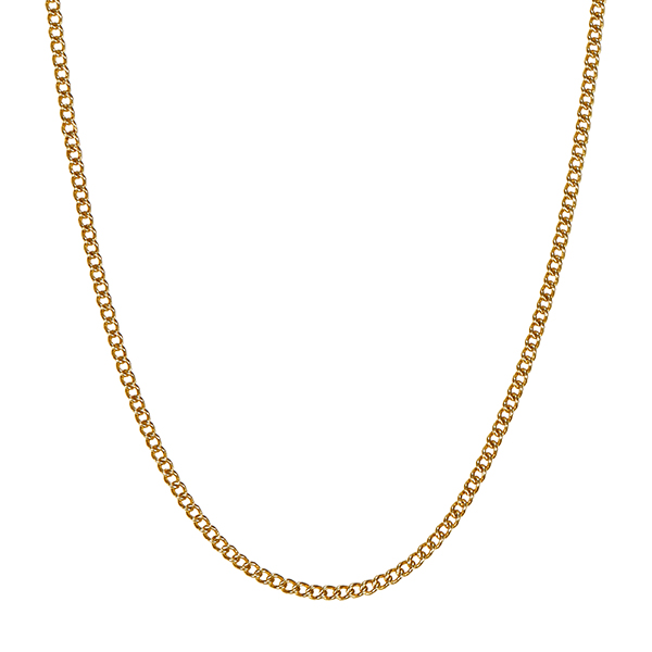 Collierkette, 14K, Gelbgold, Panzer-