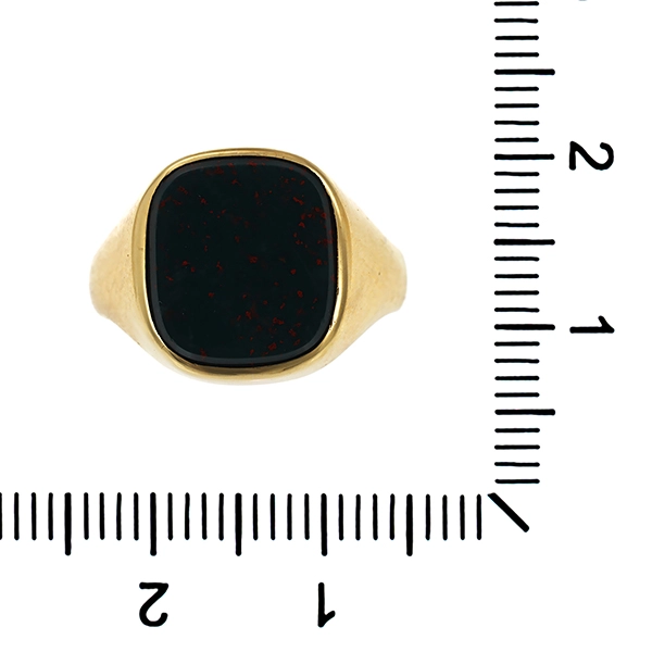 Ring, 8K, Gelbgold, Heliotrop